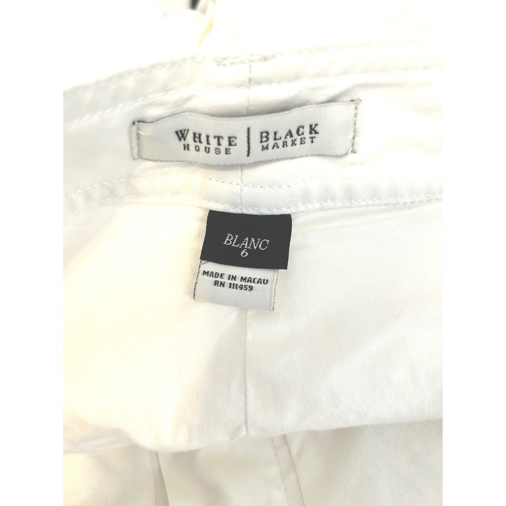 White House Black Market Capri Pants 6 Embroidered Hem - Picture 5 of 6
